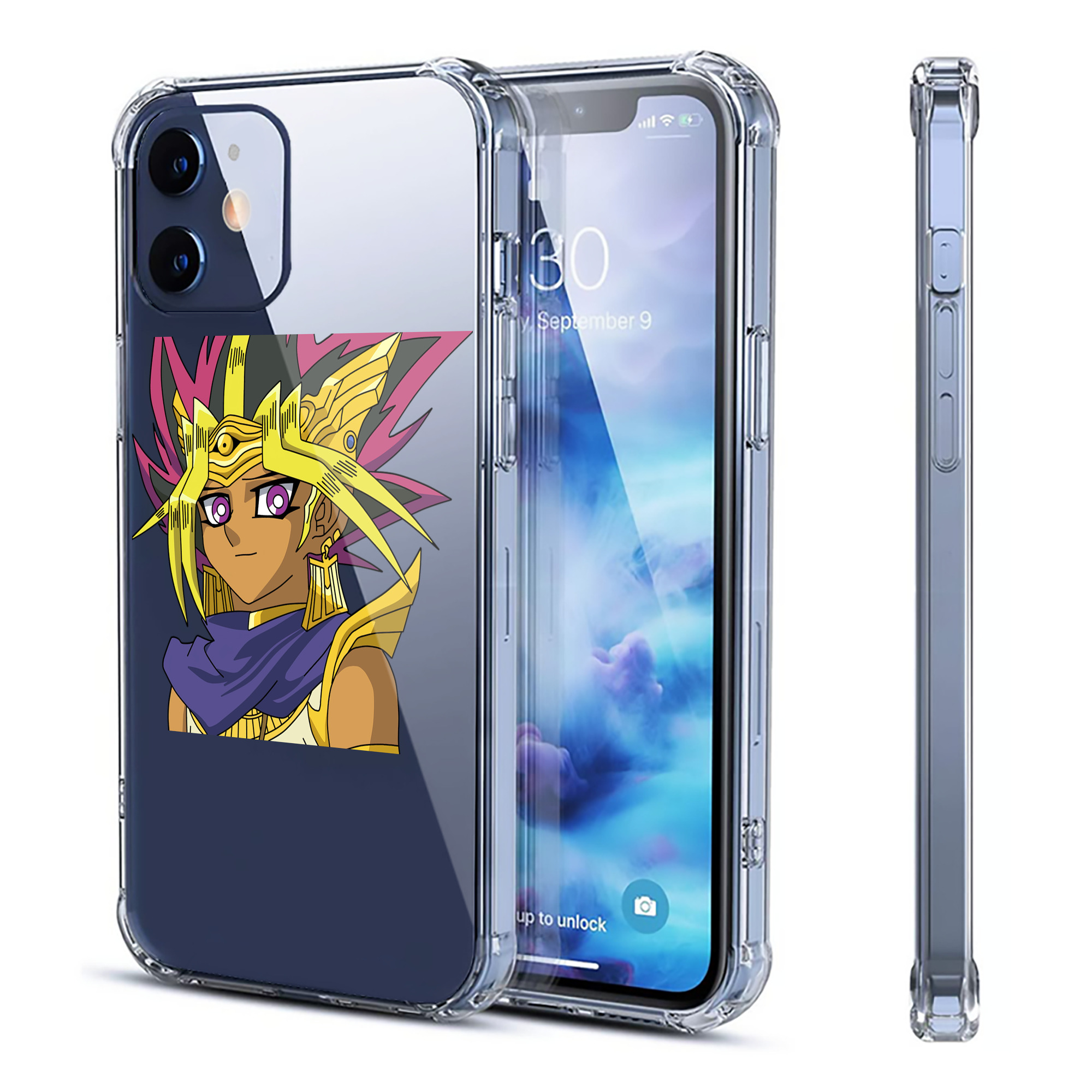 （画像用） 遊☆戯☆王 Yu-Gi-Oh! 【iPhone 12シリーズ対応】透明スマホケース（クリアソフトケース）